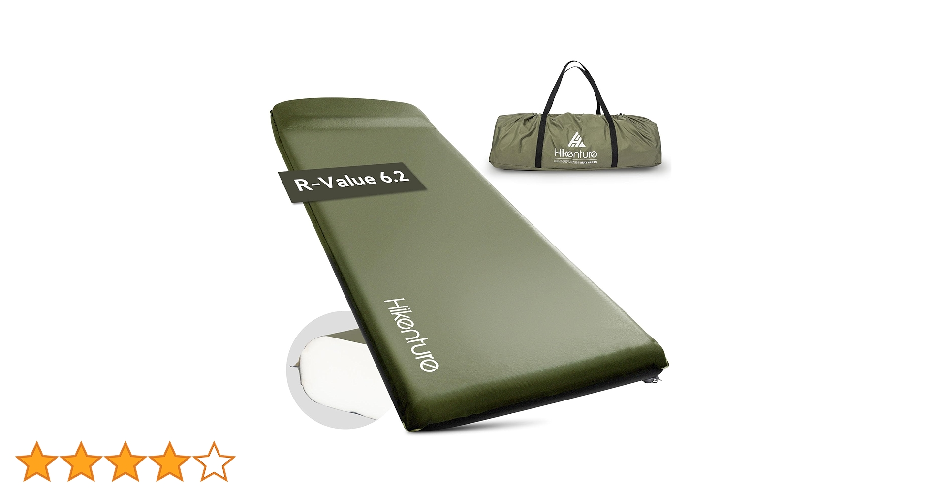 HIKENTUREインフレーターマット R値6.2 2個セット Amazon.co.jp: HIKENTURE インフレーターマット【2WAY逆流防止弁